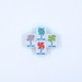 Crystal Prism Pink | Mahjong with Bold Angles and Vibrant Vibes | 1.25" x 0.9" x 0.7" - The Weitzman Museum Store - TLCCPRPK
