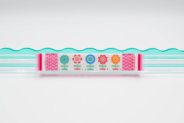 Crystal Prism Pink | Mahjong with Bold Angles and Vibrant Vibes | 1.25" x 0.9" x 0.7" - The Weitzman Museum Store - TLCCPRPK