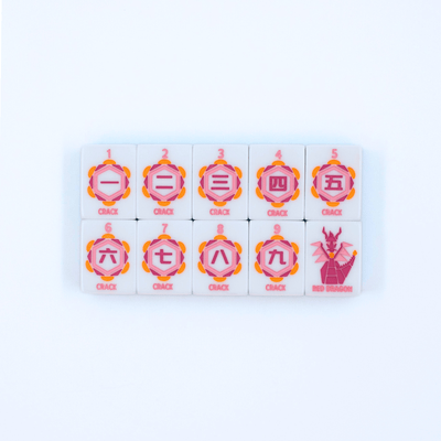 Crystal Prism Pink | Mahjong with Bold Angles and Vibrant Vibes | 1.25" x 0.9" x 0.7" - The Weitzman Museum Store - TLCCPRPK