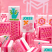 Crystal Prism Pink | Mahjong with Bold Angles and Vibrant Vibes | 1.25" x 0.9" x 0.7" - The Weitzman Museum Store - TLCCPRPK