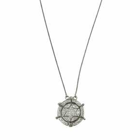 Crystal Star of David/Tree of Life Pendant - The Weitzman Museum Store - YASOR865A