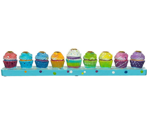 Cupcakes Menorah - The Weitzman Museum Store - mfr - 17