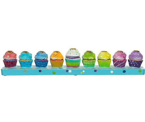 Cupcakes Menorah - The Weitzman Museum Store - mfr - 17