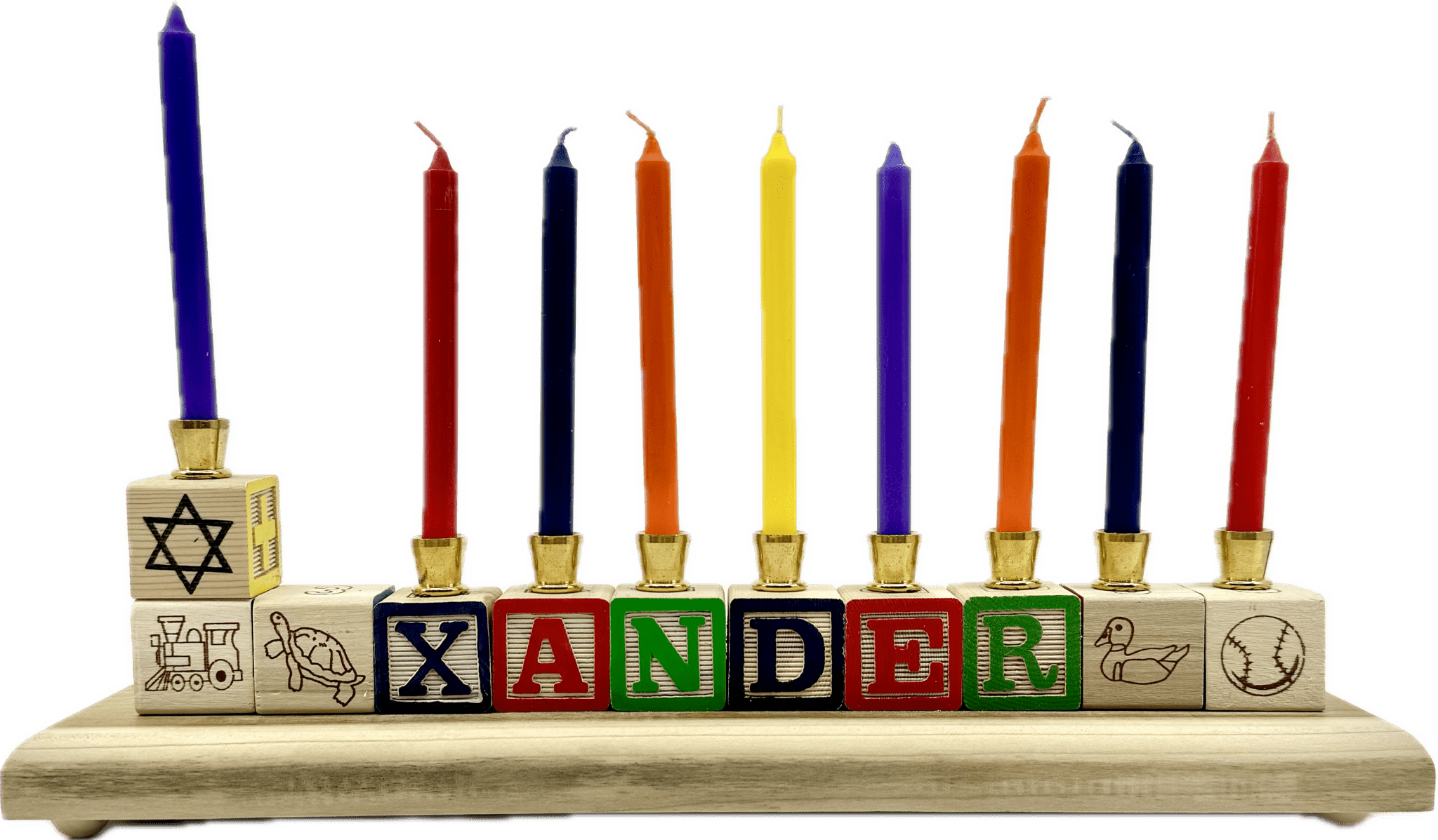 Custom Name Menorah The Weitzman Museum Store