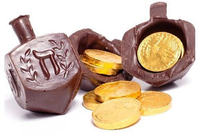 Dark Chocolate Dreidel w/ Gelt - The Weitzman Museum Store - 7 - 847384017393