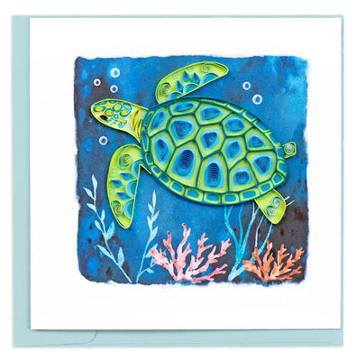 Decorative Sea Turtle Greeting Card - The Weitzman Museum Store - BL1427