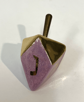 Diamond Shaped Porcelain Dreidel - The Weitzman Museum Store - DRF-141