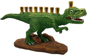 Dinosaur Polyresin Menorah - The Weitzman Museum Store - 7 - 847384018844