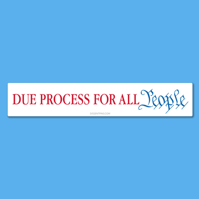 Due Process For All People Car Magnet - The Weitzman Museum Store - 850065745879