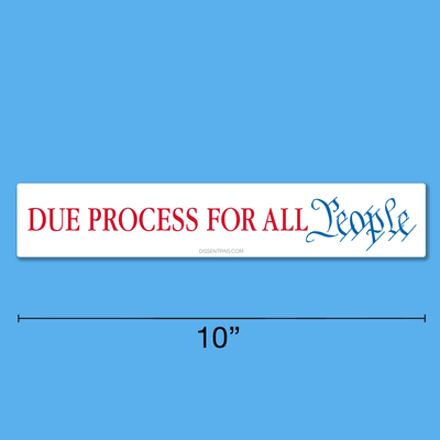 Due Process For All People Car Magnet - The Weitzman Museum Store - 850065745879