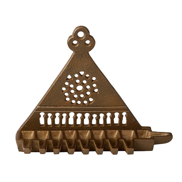 East - and - West Hanukkah Lamp (cast brass) - The Weitzman Museum Store - 481003
