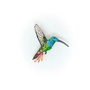 Emerald Chin Hummingbird Brooch Pin - The Weitzman Museum Store - TL - B - 791