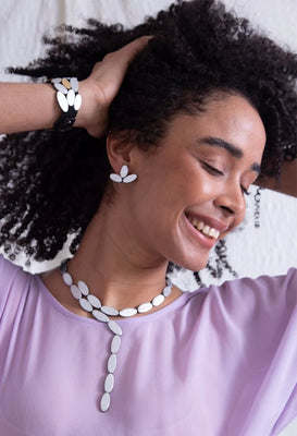 Emma Y Necklace - Silver - The Weitzman Museum Store - EM23SL-JN