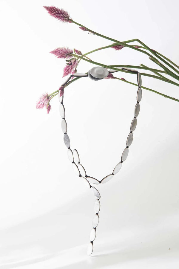 Emma Y Necklace - Silver - The Weitzman Museum Store - EM23SL-JN