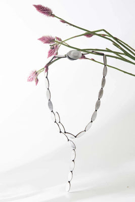 Emma Y Necklace - Silver - The Weitzman Museum Store - EM23SL-JN