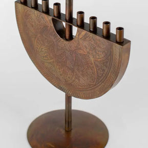 Engraved Iron Menorah - The Weitzman Museum Store - 6831600