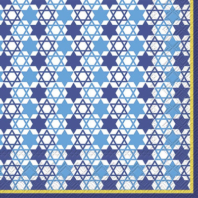 Festival of Lights Hanukkah Cocktail Napkins (20 ct) - The Weitzman Museum Store - C722640