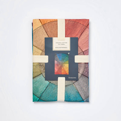 Organic Cotton Single Tea Towel - Colourwheel