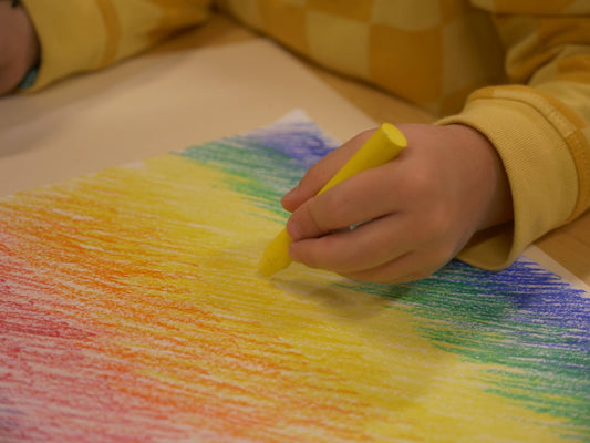 FILANA Organic Beeswax Crayons: 12 Classic Colors in Stick - The Weitzman Museum Store - 