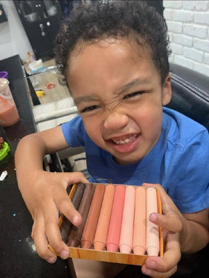FILANA Organic Beeswax Crayons:12 Skin Tones Colors in Stick - The Weitzman Museum Store - 