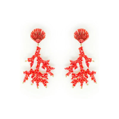 Finger Coral Earrings - The Weitzman Museum Store - TL - E - 43 - 9