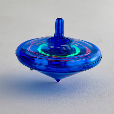 Flashing Lights Blue Dreidel - The Weitzman Museum Store - drw - 44 - d