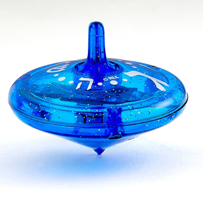 Flashing Lights Blue Dreidel - The Weitzman Museum Store - drw - 44 - d