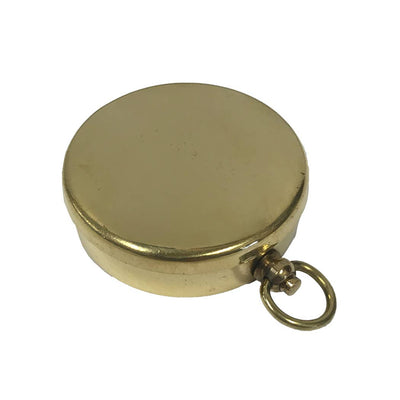 Flip - Top Solid Polished Brass Pocket Compass, 1 - 3/4" - The Weitzman Museum Store - 6498