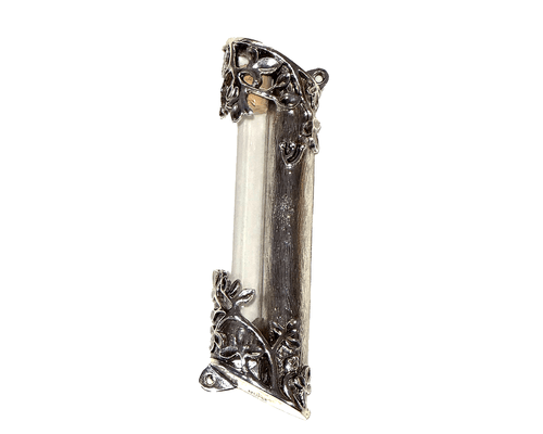 Flower Blossom Wedding Mezuzah - The Weitzman Museum Store - MEZ218A