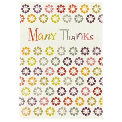 Flowers Thanks Card - The Weitzman Museum Store - 847384013229
