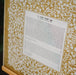 Flowery Lace Square Ketubah in Gold by Melanie Dankowicz - The Weitzman Museum Store - 