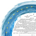 Flowing Love in Blue Ketubah by Ruth Rudin - The Weitzman Museum Store - 