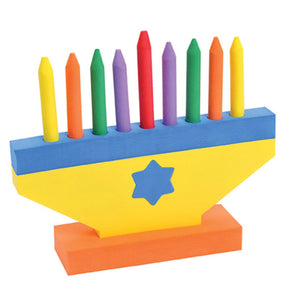 Foam Hanukkah Toy Menorah - The Weitzman Museum Store - ft - 552