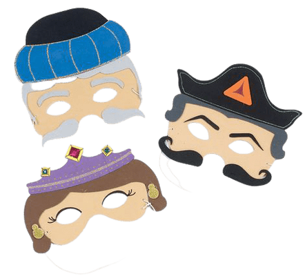 Foam Purim Masks - Pack of 3 - The Weitzman Museum Store - TYP - 13179