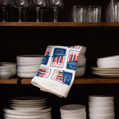 Food Prints Tea Towel - Multiple Design Options - The Weitzman Museum Store - KT408