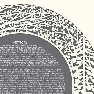 Forest Ketubah in Multiple Colors by Melanie Dankowicz - The Weitzman Museum Store - 