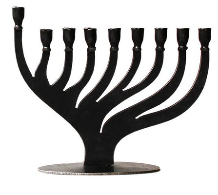 Forged Iron Tree Menorah - The Weitzman Museum Store - MENTREE