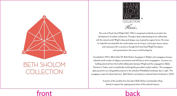 Frank Lloyd Wright Beth Sholom Memorah - Judaica - Chanukah - The Weitzman Museum Store - 7888