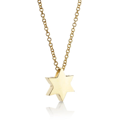 Star of David 14K Gold 16" Pendant