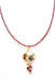 Garnet & Gold Vermeil Pomegrante Necklace - The Weitzman Museum Store - 529609