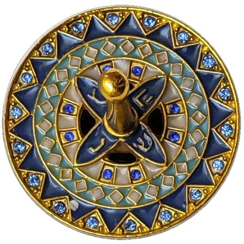 Geometric Jeweled Dreidel - The Weitzman Museum Store - 1115 - D