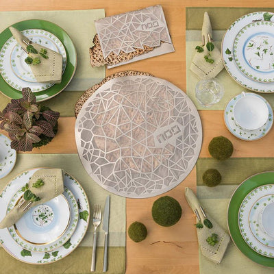 Geometric Matzah Cover Champagne - The Weitzman Museum Store - 70486399723