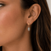 Gilded Cable Pave Drop Earrings - The Weitzman Museum Store - GCYKZE08