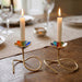 Glass & Gold Candlesticks - The Weitzman Museum Store - 713505