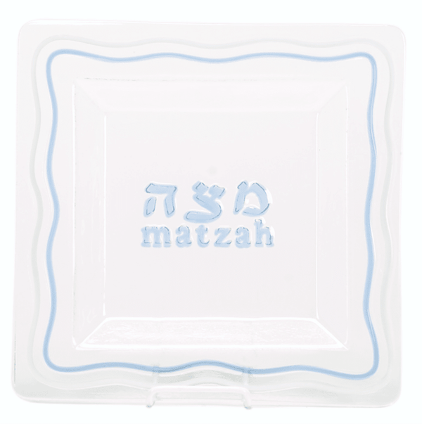 Glass Matzah Tray - The Weitzman Museum Store - MTG-751