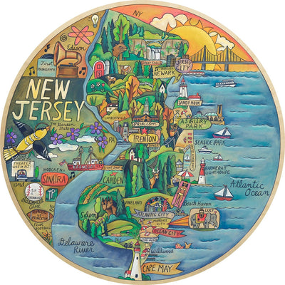 Glorious Garden State Lazy Susan - The Weitzman Museum Store - lzy020s - 35