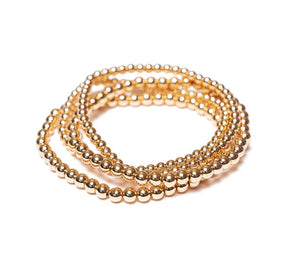 Gold Beaded Bracelet Set - The Weitzman Museum Store - DailyCandyG