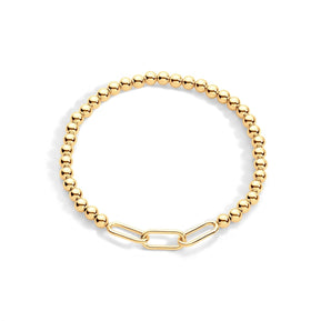 Gold Filled Paperclip Bracelet - The Weitzman Museum Store - sb - 4 - gf - 6.75