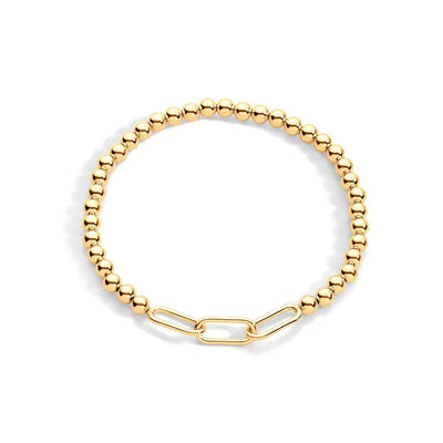 Gold Filled Paperclip Bracelet - The Weitzman Museum Store - sb - 4 - gf - 6.75