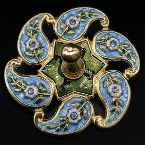 Gold Floral Jeweled Dreidel - The Weitzman Museum Store - 1118